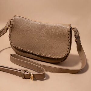 Chic Taupe Crossbody Bag